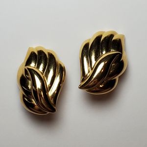 Monet Gold-plated Wing Clip-on Earrings